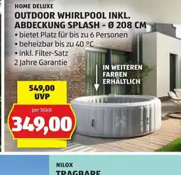 Hofer Home deluxe outdoor whirlpool inkl. abdeckung splash - ø 208 cm Angebot