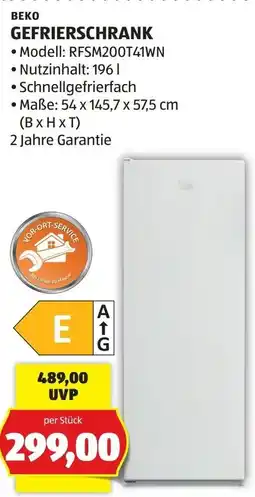 Hofer Gefrierschrank Angebot