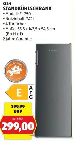 Hofer Standkühlschrank Angebot