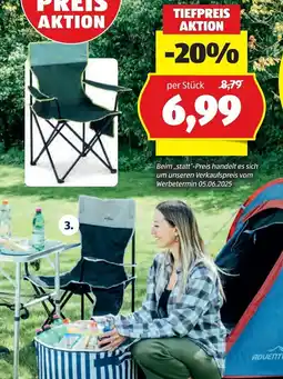 Hofer Adventuridge faltbarer campingstuhl Angebot
