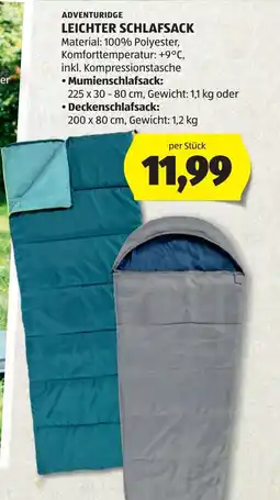Hofer Leichter schlafsack Angebot