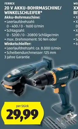 Hofer 20 v akku-bohrmaschine/ winkelschleifer Angebot