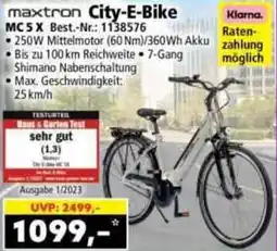 Norma maxtron City-E-Bike MC5X Angebot