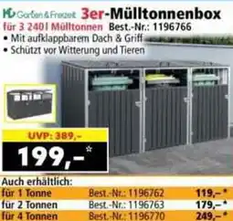 Norma Garden & Fret 3er-Mülltonnenbox Angebot