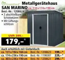 Norma Greenyard metallgerätehaus san marino Angebot