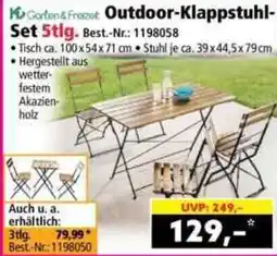 Norma Garten & Freze Outdoor-Klappstuhl- Set Angebot