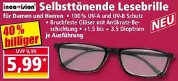 Norma Selbsttönende Lesebrille Angebot