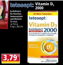 Norma tetesept: Vitamin D3 2000 Angebot
