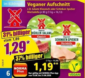 Norma Veganer Aufschnitt Angebot