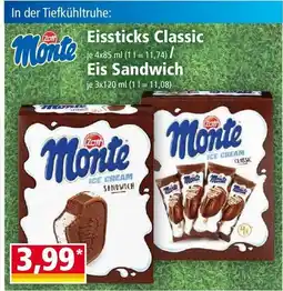Norma Eissticks Classic/ Eis Sandwich Angebot