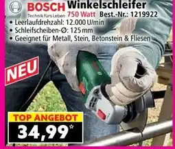 Norma BOSCH Winkelschleifer Angebot