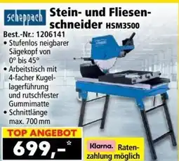 Norma scheppach Stein- und Fliesen- schneider HSм3500 Angebot