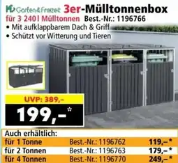 Norma Garten & Freizeit 3er-Mülltonnenbox Angebot