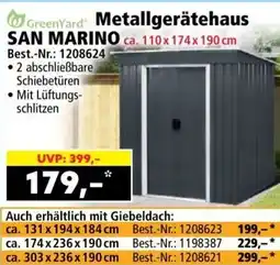 Norma GreenYard Metallgerätehaus SAN MARINO Angebot