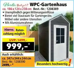 Norma WPC-Gartenhaus Angebot