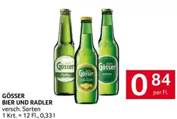 Transgourmet Gösser bier und radler Angebot