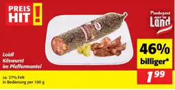 Nah&Frisch Loidl käswurst im pfeffermantel Angebot