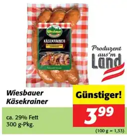 Nah&Frisch Wiesbauer Käsekrainer Angebot