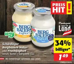 Nah&Frisch Schärdinger Bergbauern Natur- oder Fruchtjoghurt Angebot