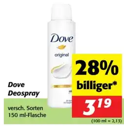 Nah&Frisch Dove Deospray Angebot