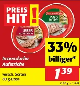 Nah&Frisch Inzersdorfer aufstriche Angebot