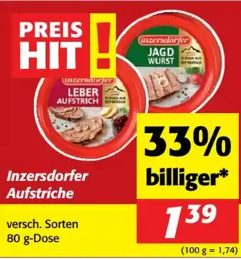 Nah&Frisch Inzersdorfer aufstriche Angebot