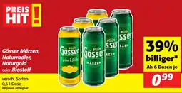 Nah&Frisch Gösser märzen, naturradler, naturgold oder biostoff Angebot