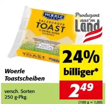 Nah&Frisch Woerle toastscheiben Angebot