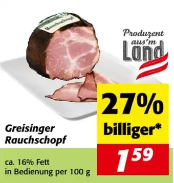 Nah&Frisch Greisinger rauchschopf Angebot