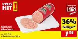 Nah&Frisch Wiesbauer pikantwurst Angebot
