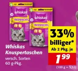 Nah&Frisch Whiskas knuspertaschen Angebot