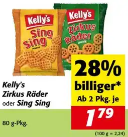 Nah&Frisch Kelly's zirkus räder oder sing sing Angebot
