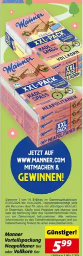Nah&Frisch Manner Vorteilspackung Neapolitaner 8er oder Vollkorn 6er Angebot