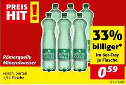 Nah&Frisch Römerquelle mineralwasser Angebot