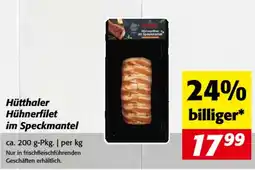 Nah&Frisch Hütthaler hühnerfilet im speckmantel Angebot