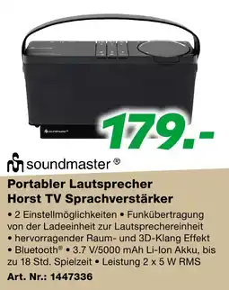EP Portabler Lautsprecher Horst TV Sprachverstärker Angebot