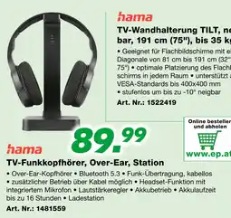 EP TV-Funkkopfhörer, Over-Ear, Station Angebot