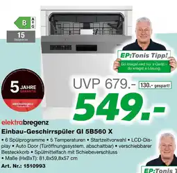 EP Einbau-Geschirrspüler GI 5B560 X Angebot