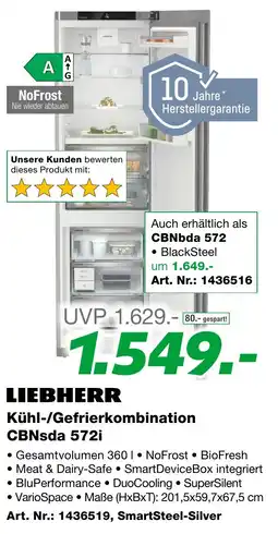 EP Kühl-/Gefrierkombination CBNsda 572i Angebot