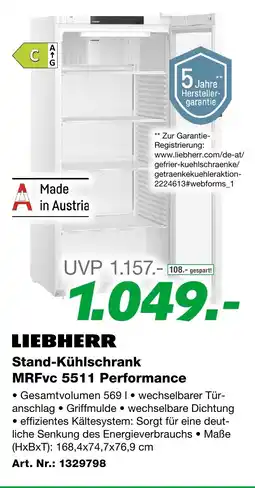 EP LIEBHERR Stand-Kühlschrank MRFvc 5511 Performance Angebot