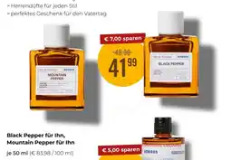 Martin Reformstark Korres black pepper für ihn, mountain pepper für ihn 50 ml Angebot