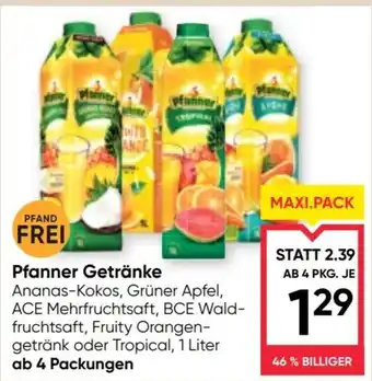 Maximarkt Pfanner Getränke Angebot