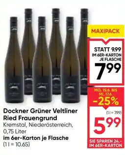 Maximarkt Dockner Grüner Veltliner Ried Frauengrund Angebot