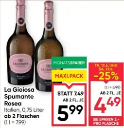 Maximarkt La Gioiosa Rosea Spumante Brut Angebot
