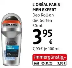 dm L'ORÉAL PARIS MEN EXPERT Deo Roll-on Angebot