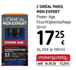 dm L'ORÉAL PARIS MEN EXPERT Power Age Feuchtigkeistpflege Angebot
