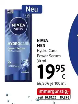 dm NIVEA MEN HYDROCARE Power Serum Angebot