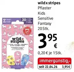 dm wild x stripes Pflaster Kids Sensitive Fantasy 20 Stk. Angebot