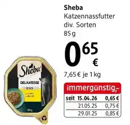 dm Sheba Katzennassfutter div. Sorten Angebot