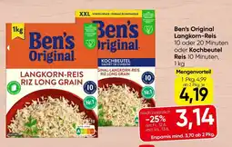 Spar Ben's Original Langkorn-Reis oder Kochbeutel Reis Angebot
